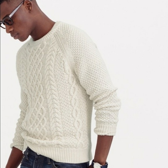 classic cable knit sweater